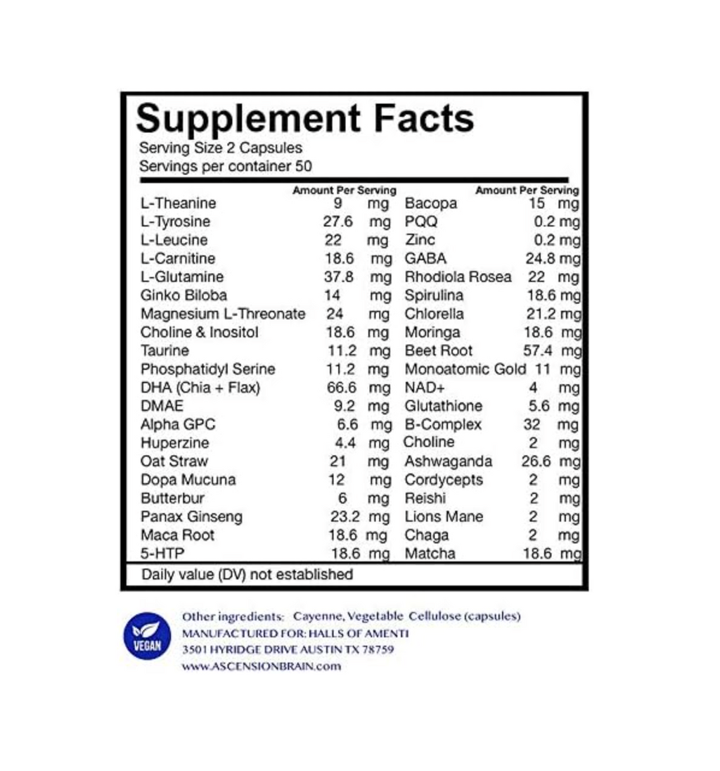 Ascension Brain Supplement